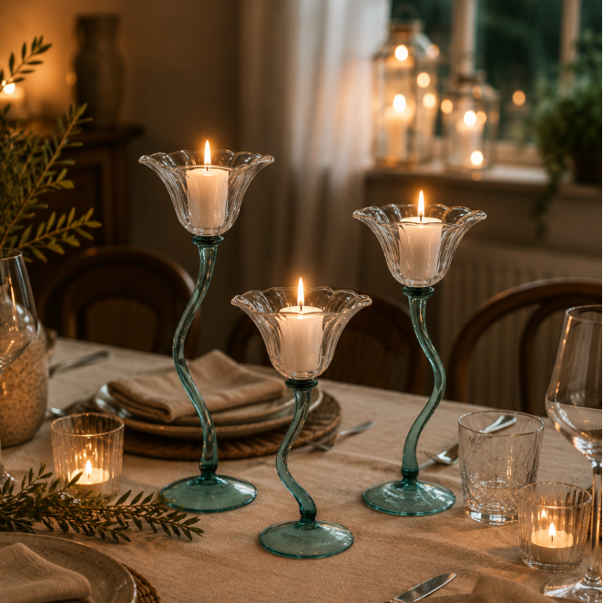 Floral Candle Holder