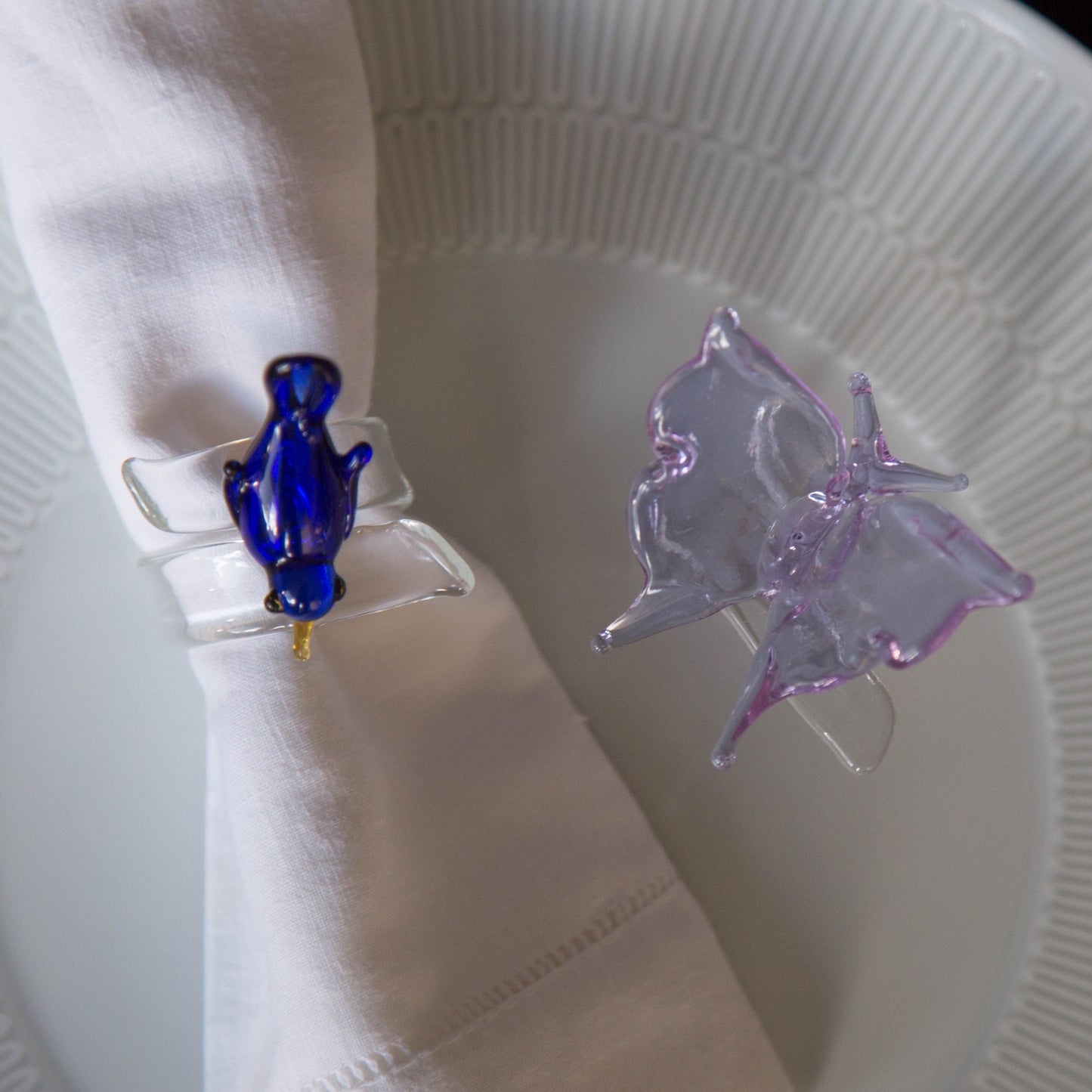 Servilletero Vidrio Soplado