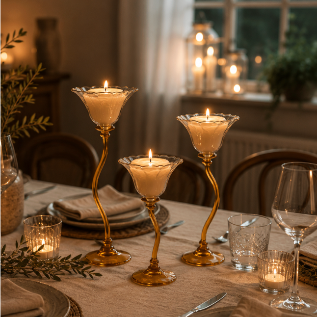 Floral Candle Holder