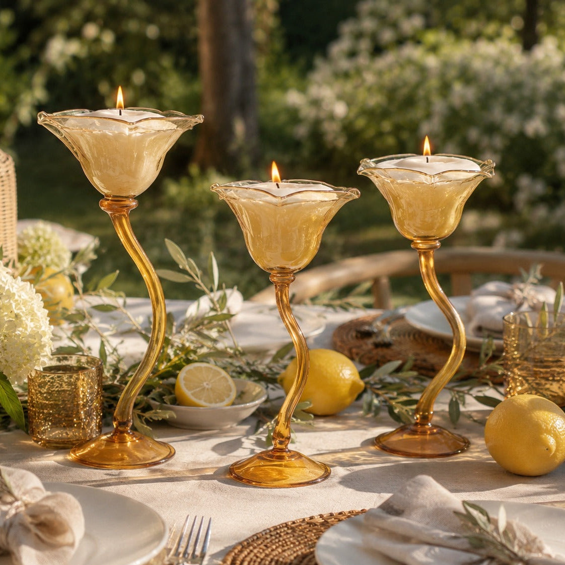 Floral Candle Holder